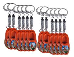 Sleutelhanger 1 oranje klompje, 12 stuks