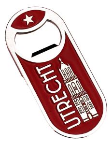 Magnet bottle opener Utrecht - red
