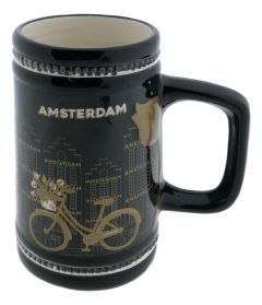 Bierpul Amsterdam Zwart/Goud, 1L