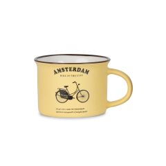 Mok Memoriez - Hollandse Fiets - Geel - Klein