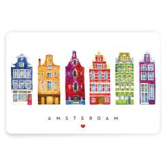 Placemat Amsterdamse Grachtenpanden