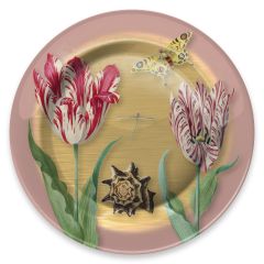 Bord "Twee tulpen, Jacob Marrel" , 26 cm