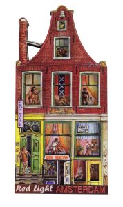 Koelkast magneet Amsterdam "Sex Huis Red Light"