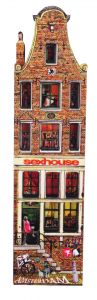 Koelkast magneet Amsterdam "Sex Huis Amsterdam"