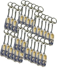 Sleutelhanger 1 DB keramisch klompje, 60 stuks