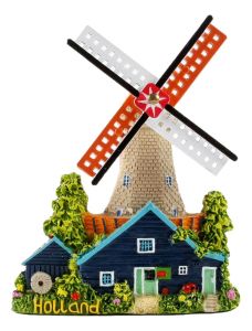 Magneet Huisje Molen Holland