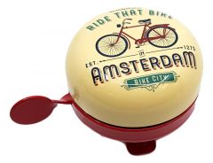 Bicycle bell Amsterdam bike city yellow- small
