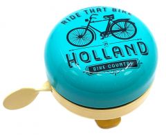 Bicycle bell Amsterdam bike city blue - small