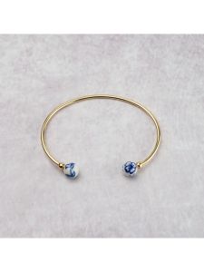 Bangle armband Delfts blauw