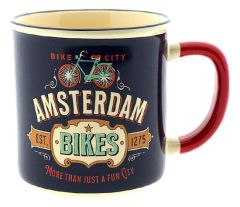 Mug Vintage Holland Bikes Blue Small