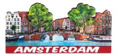 Koelkastmagneet "Amsterdamse grachten"