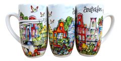 Gift set with three cups "Greetings from Amsterdam"