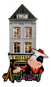 Koelkastmagneet "Amsterdam Hotel"