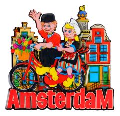 Koelkastmagneet "Amsterdams Paar"