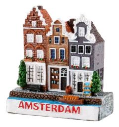 Koelkastmagneet "3 Huizen Amsterdam"