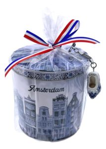 Stroopwafels in blik "Amsterdam Klassiek", Groot, cadeau