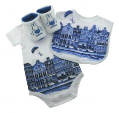 Cadeauset Babykleding - Delfts Blauw