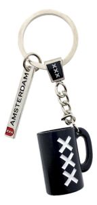Keychain "Amsterdam XXX Cup Black"