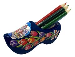 Blauwe Amsterdam klomp met puntenslijper