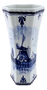 Vaasje "Blauw" , Geribbeld