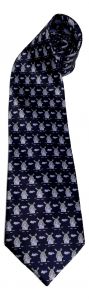 Tie "Blue with Dutch Windmills"