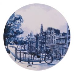Wandbord "Amsterdam - De Grachten" , 26 cm