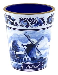 Borrelglaasje Delfts Blauw Landschap