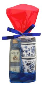 Borrelglazen Delfts Blauwe Bloemen 2