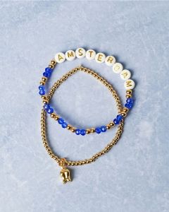 Armband Amsterdam Tulp - Bedel - Set van 2
