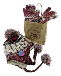 Cadeauset "Gekleurde Winter" - Muts en handschoenen