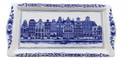 Amsterdam Cakeschaal, Delfts Blauw, Keramiek, 29 cm