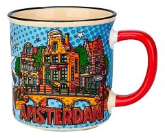 Beker 'City Vibes' Amsterdam klein - in cadeaudoosje