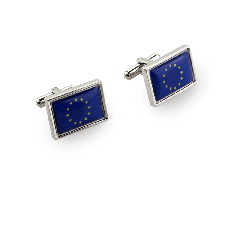 Manchetknopen EU vlag, in cadeaudoosje