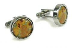 Manchetknopen Zonnebloemen in kadodoosje