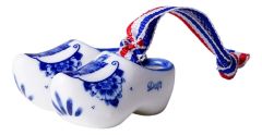 Paar klompjes aan lint Delft - Keramiek 4cm
