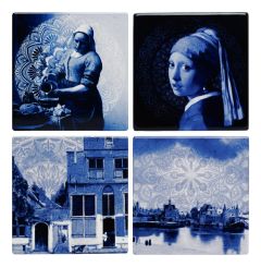 Coasters Vermeer, Ceramic, Set of 4