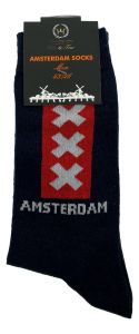 Heren Sokken "Amsterdam Drie Kruizen" - Navy