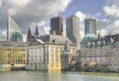 Postkaart "Den Haag Binnenhof & Mauritshuis"
