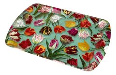 Dienblad 'pretty tulips' - groen (groot)