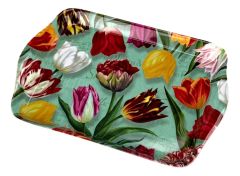 Dienblad 'pretty tulips' - groen (klein)