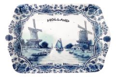 Dienblad Holland Delfts blauw, klein