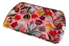 Dienblad 'pretty tulips' - Roze (groot)