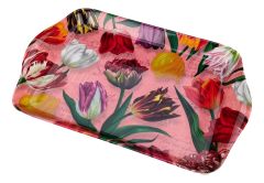 Dienblad 'pretty tulips' - roze (klein)