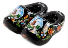 Klompmagneet Zwart, Dubbel 4 cm