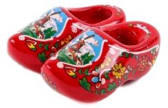 Klompmagneet Rood, Dubbel 5 cm