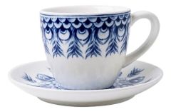 Espresso Kop & Schotel Paauw Blauw