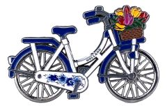 Magneet Metalen Fiets Draaiende Wielen Holland DB 9cm