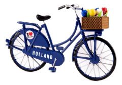 Bicycle Vintage Dutch Blue with Tulips - Small