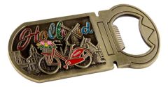 Bottle opener Bicycle with Glitters Holland