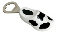 Houten klomp flesopener koe, 8 cm